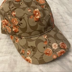 Coach floral printed baseball cap